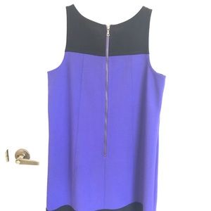 NWT Loft Blue and Black Dress Size 14